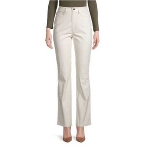 WEWOREWHAT Danielle Berstein Vegan Croc Ankle Flair Pants